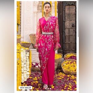 Organza Printed Pant Saree Set from Pernia’s Pop-Up Shop